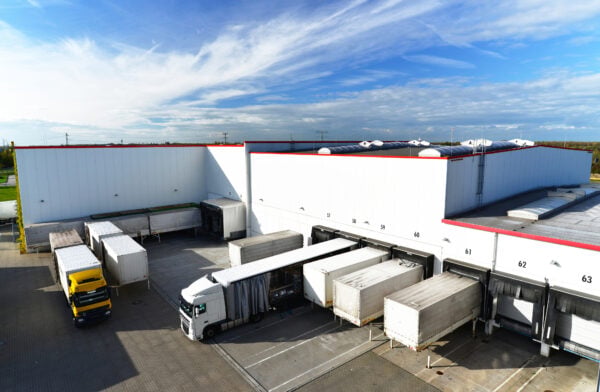 Logistics and goods storage - loading and unloading of goods for transport by truck